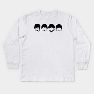 Minimalist Beatles Kids Long Sleeve T-Shirt